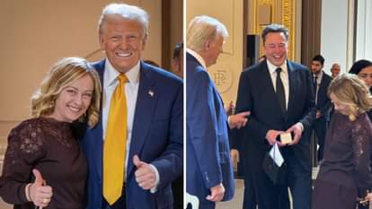 डोनाल्ड ट्रंप के साथ जॉर्जिया मेलोनी