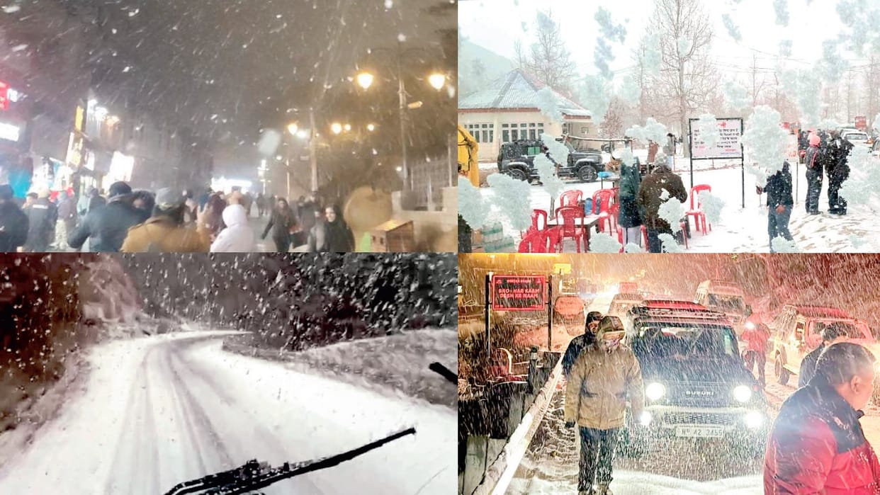 Himachal Snowfall: Tourists rejoiced after snowfall, tourist places became more lively