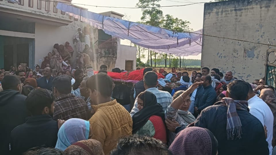 Funeral of four family members together in Kurukshetra