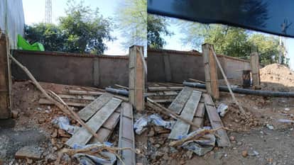 Illegal construction is being done on land of poor in Tikamgarh using government money