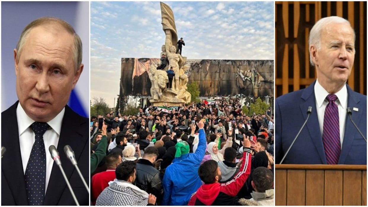 Syria Bashar Al Asad Flees HTS control begins World reacts from US to China UN and Russia Israel know news