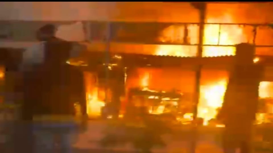 Fire broke out in hardware shop in Rewari six fire tenders brought it under control after two hours