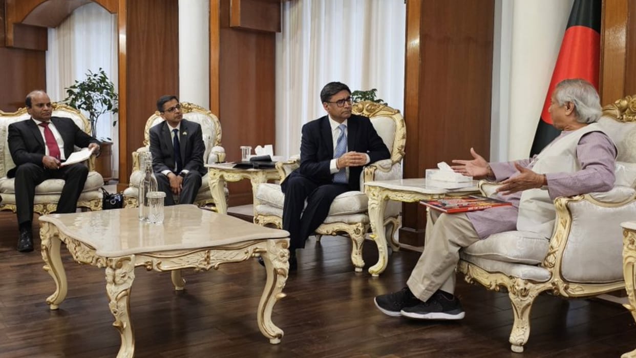 Foreign Secretary Vikram Misri meet Bangladesh Chief Adviser Muhammad Yunus in Dhaka