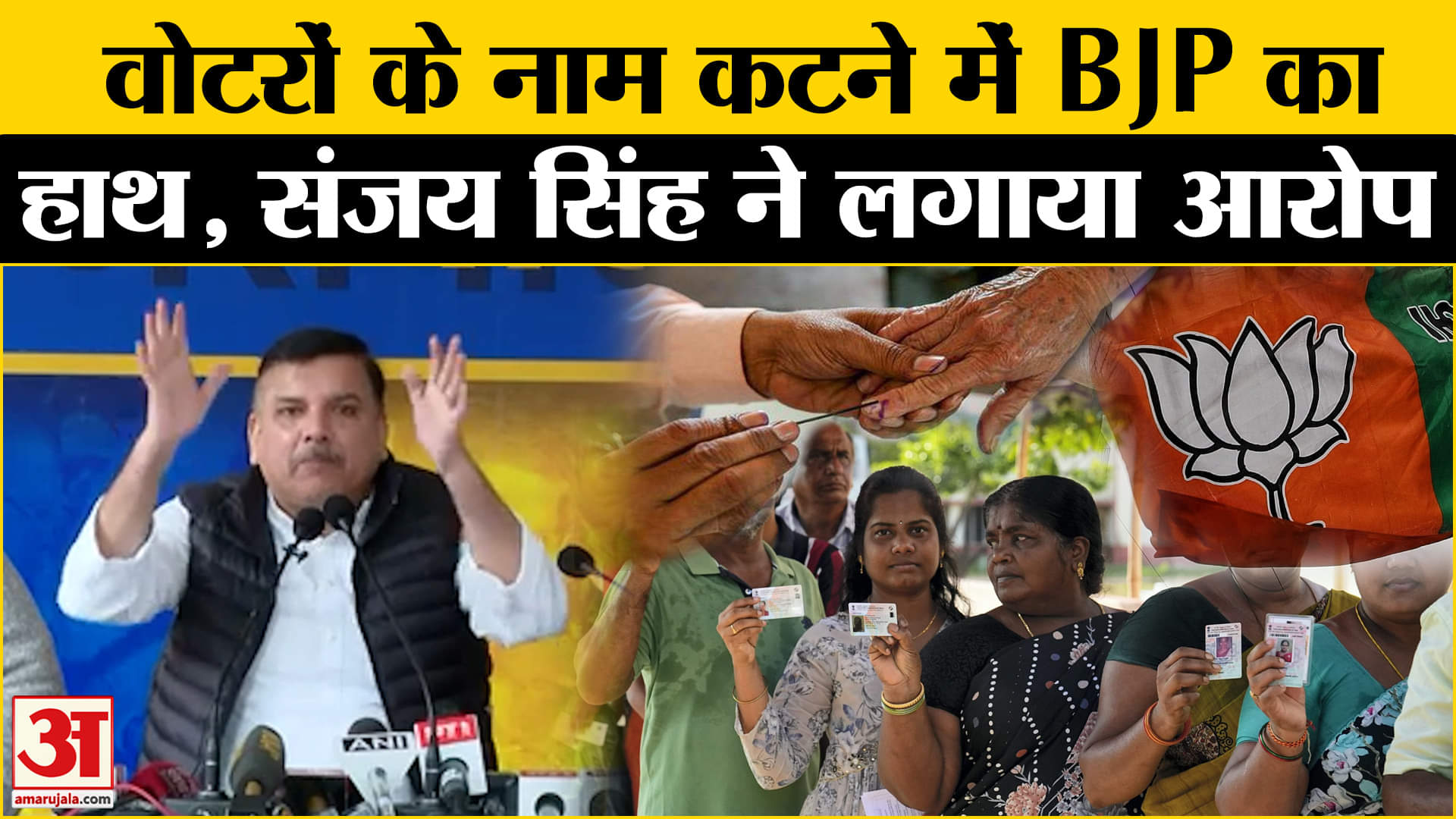 Delhi Elections: AAP MP Sanjay Singh's big attack on BJP, know the matter? , Amar Ujala