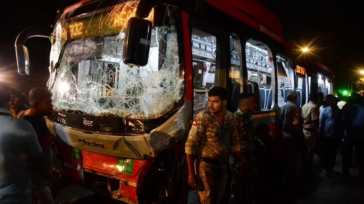 Mumbai BEST bus crash news in pics: Death toll rises to 6; experts examine vehicle