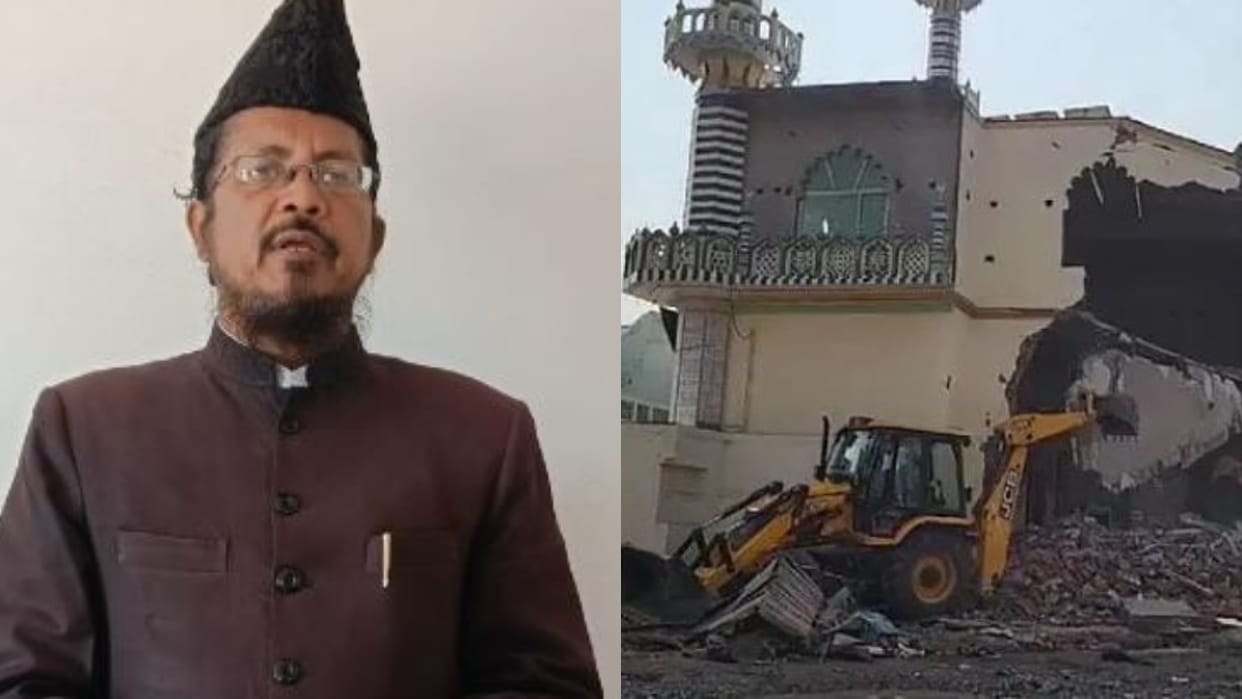 Barelvi Maulana got angry on bulldozer action on Noori Mosque in fatehpur