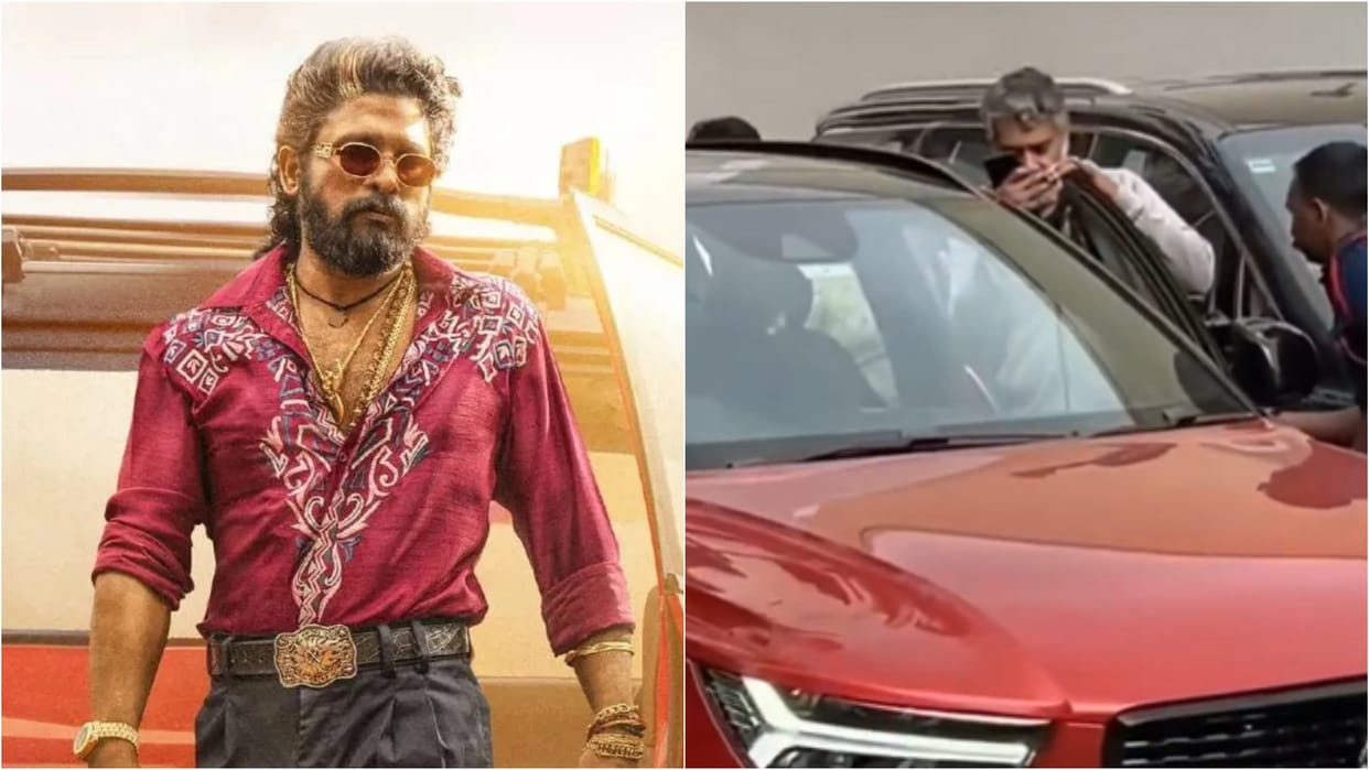filmmaker SS Rajamouli attended a special screening of Allu Arjun Movie Pushpa 2 at Hyderabad video Viral