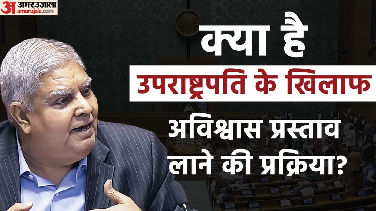 no confidence motion against rajya sabha chairman jagdeep dhankhar rule explained in hindi