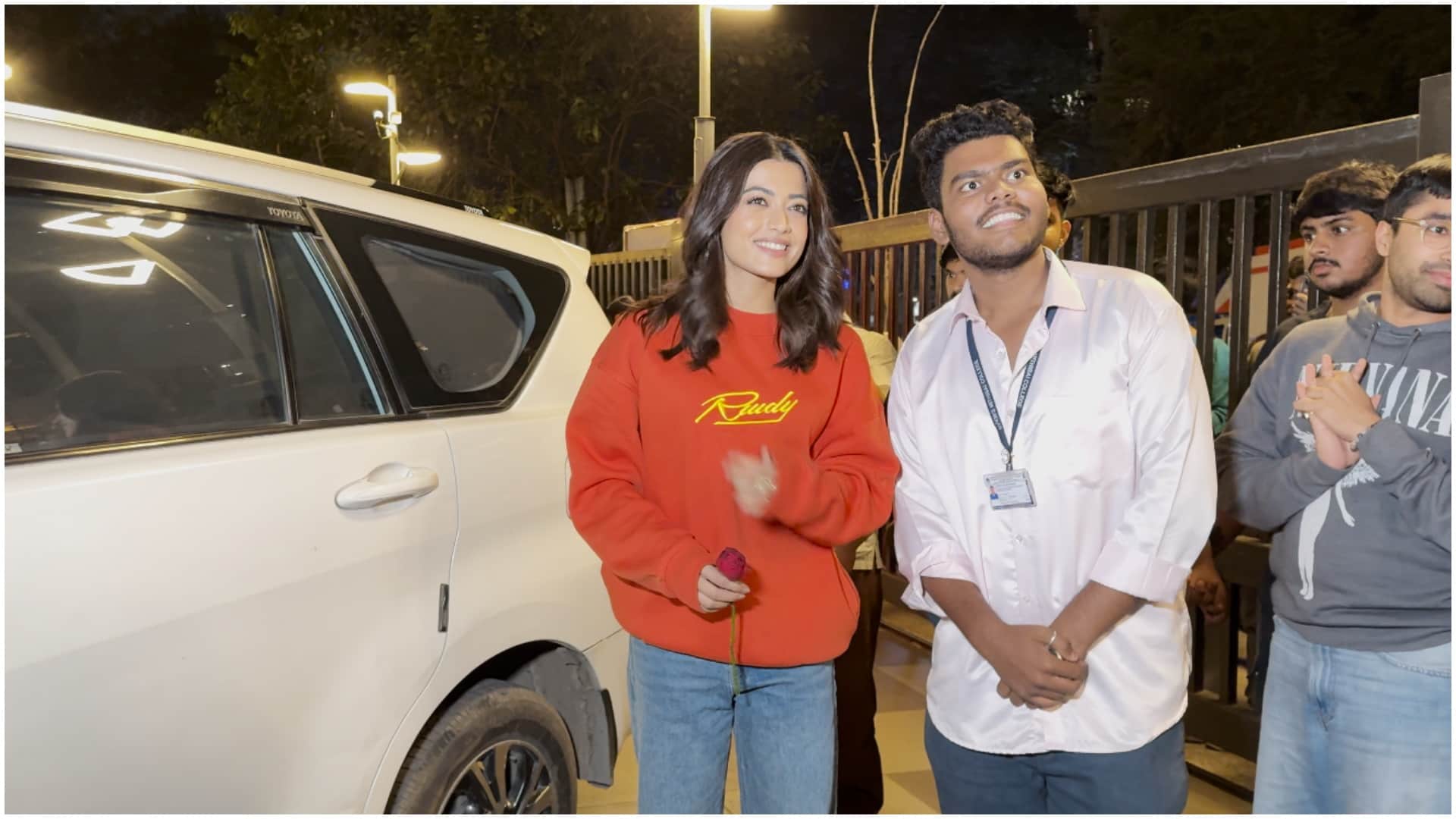Pushpa 2 actress rashmika mandanna spotted at juhu to promote film after release
