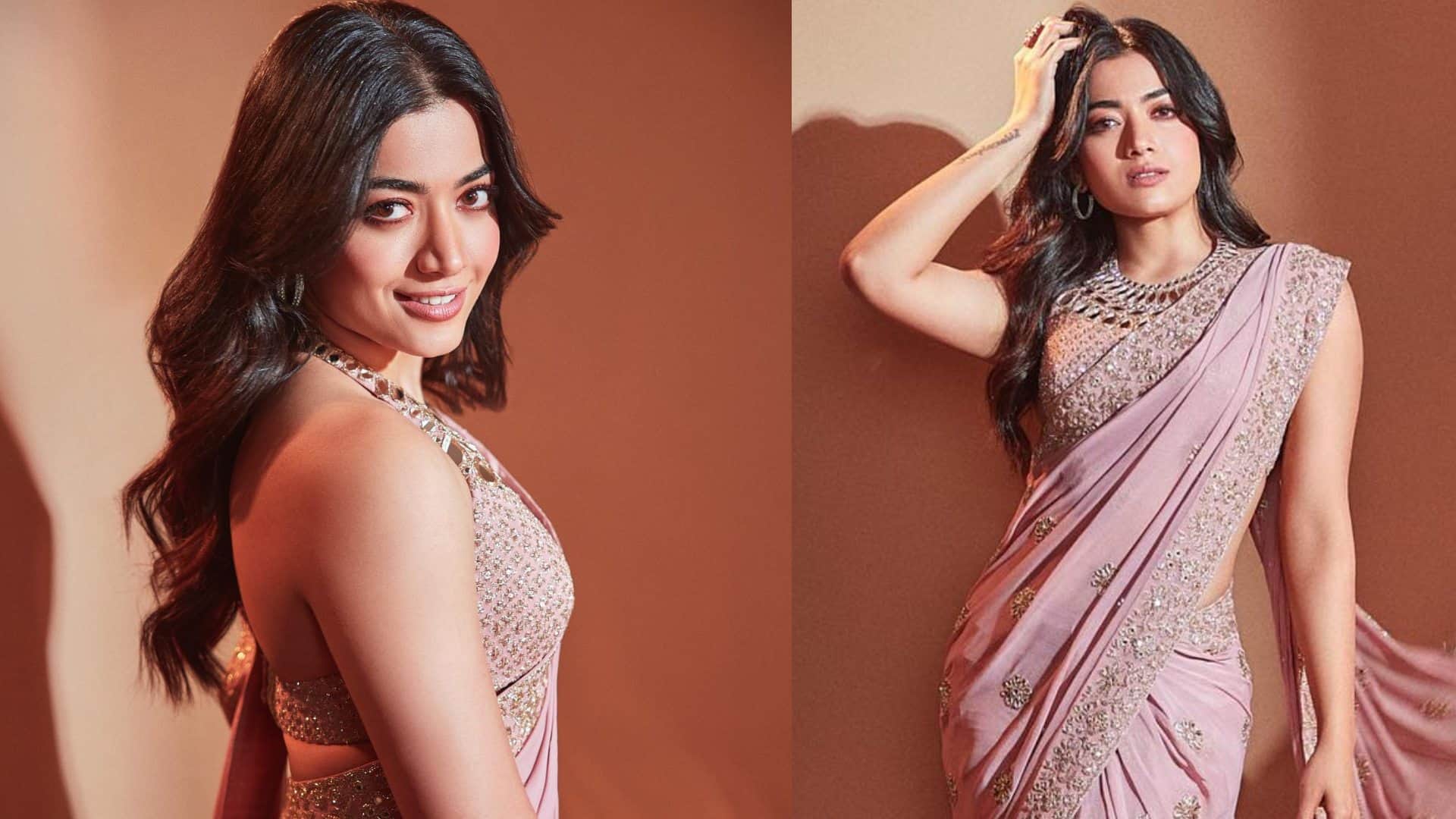 pushpa 2 actress Rashmika Mandanna blouse collection image disprj