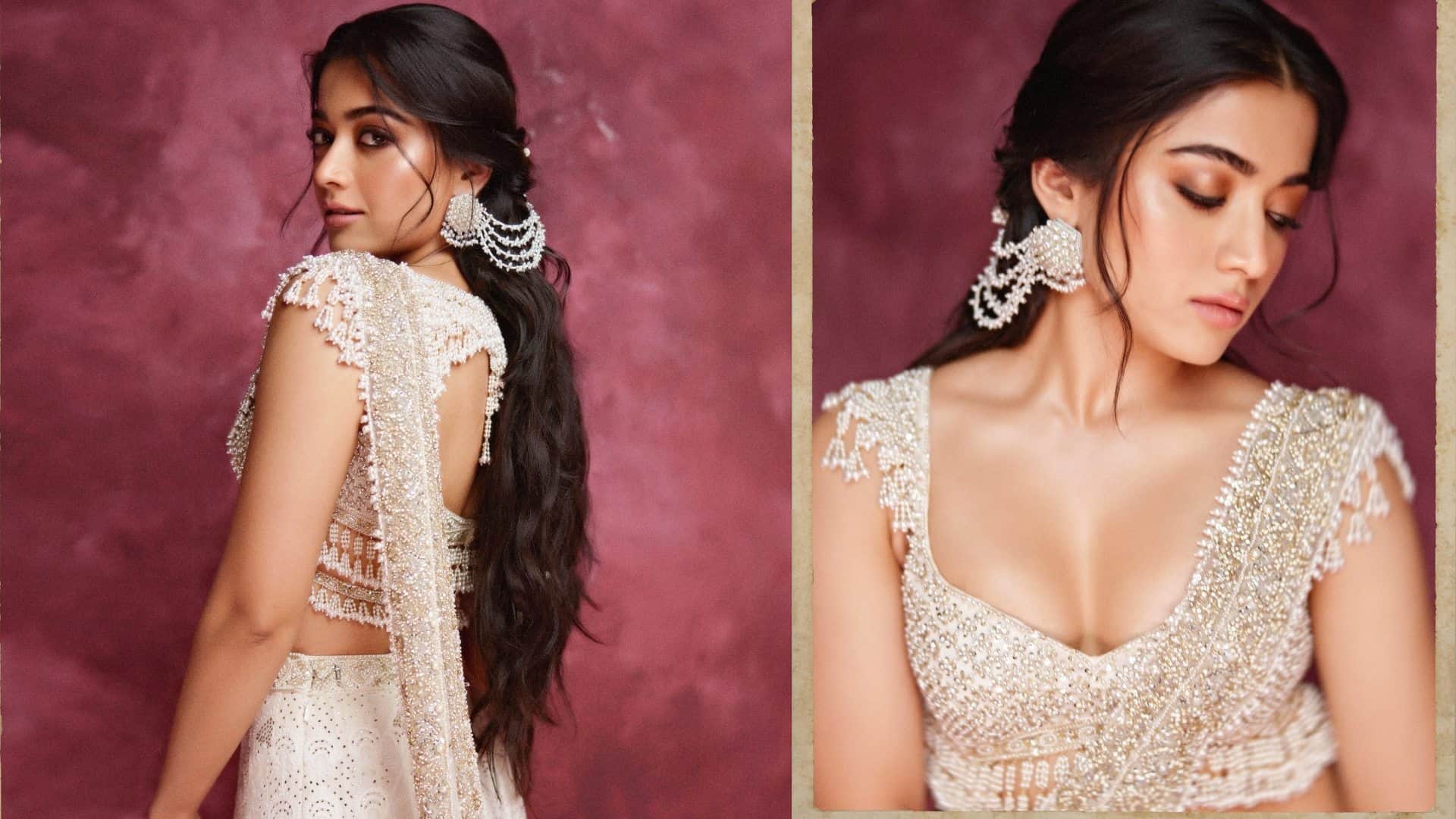 pushpa 2 actress Rashmika Mandanna blouse collection image disprj
