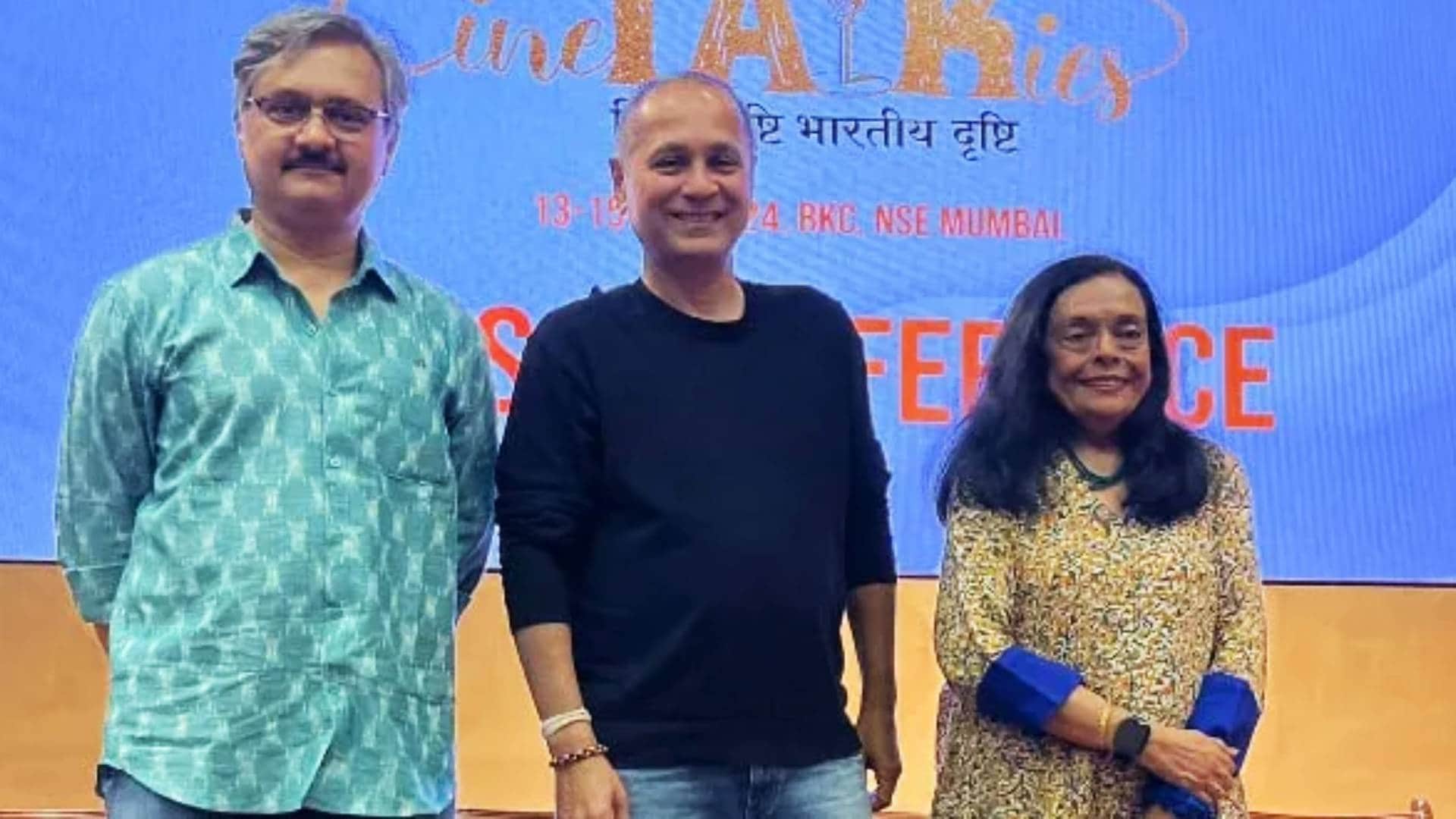 Cine Talkies 2024 Sanskar Bharti press conference Sunil Barve Vipul Amrutlal Shah share pushpa 2 success poin
