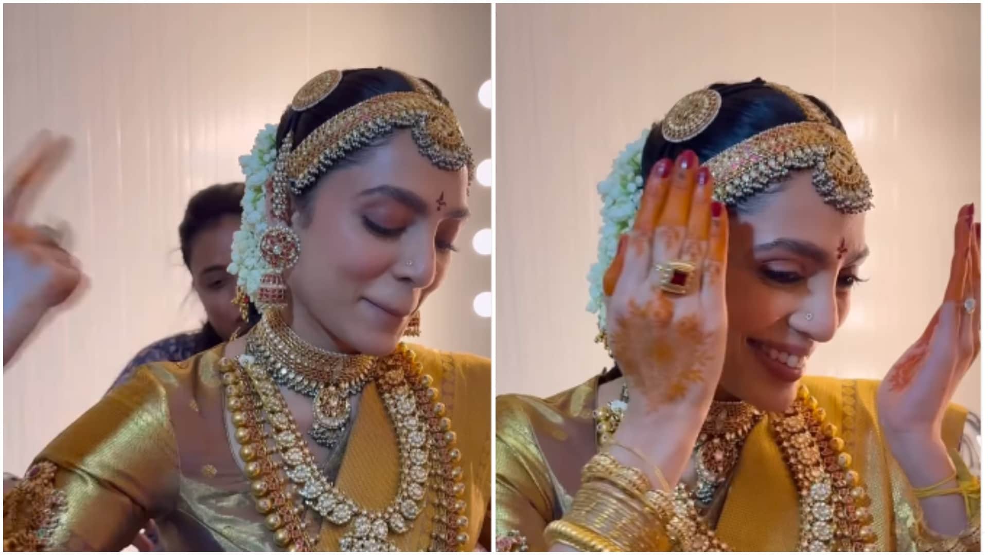 sobhita dhulipala dances on her wedding music in unseen video Naga chaitanya