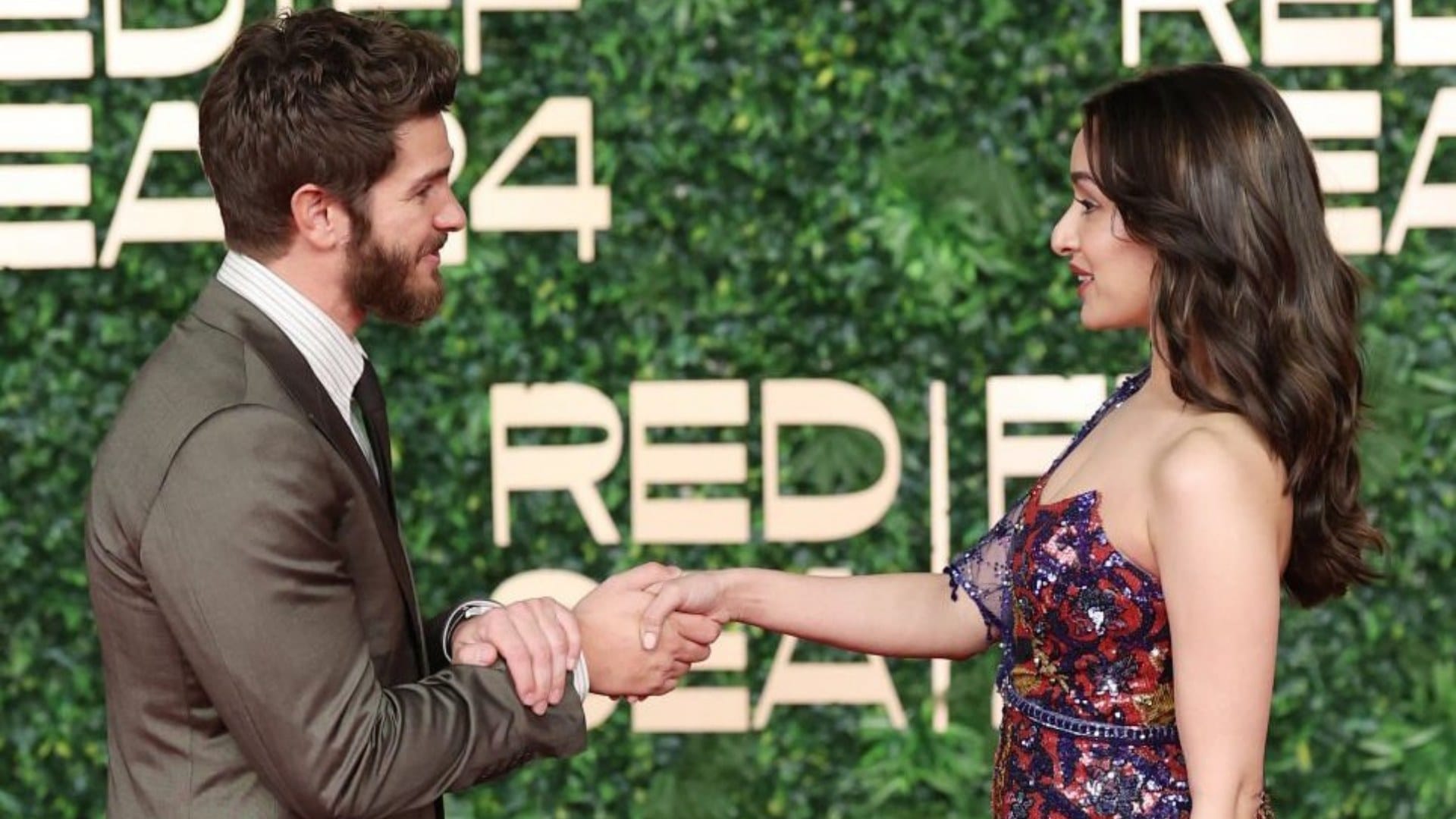 Stree 2 Actress Shraddha Kapoor Meets The Amazing Spiderman Andrew Garfield Red Sea Film Festival fan reaction