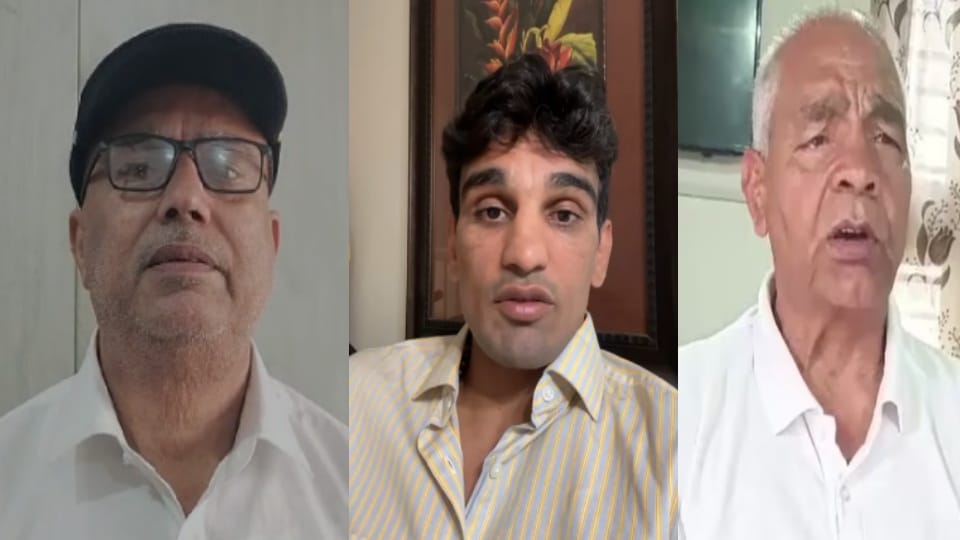 Mahabir Phogat Mandeep Jangra and Devendra Singh Dahiya associated with Amar Ujala campaign war against drugs