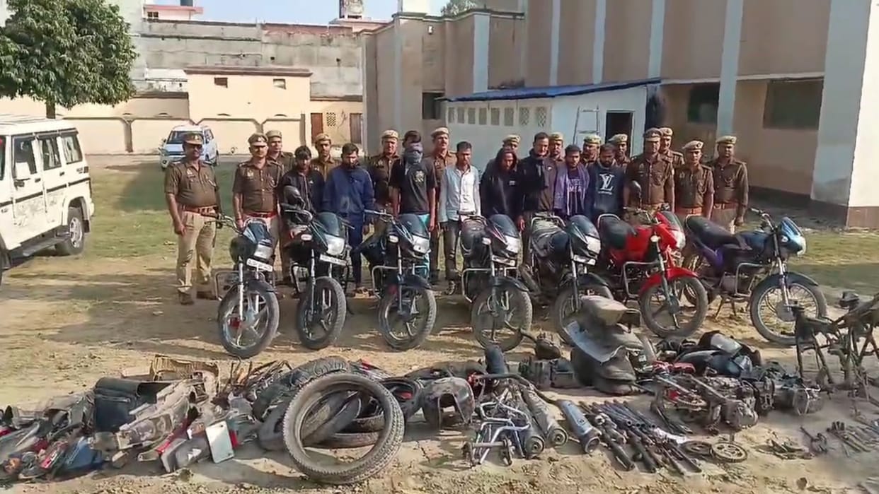 Inter-district vehicle theft gang exposed in Azamgarh: Eight criminals who used to steal vehicles after recce