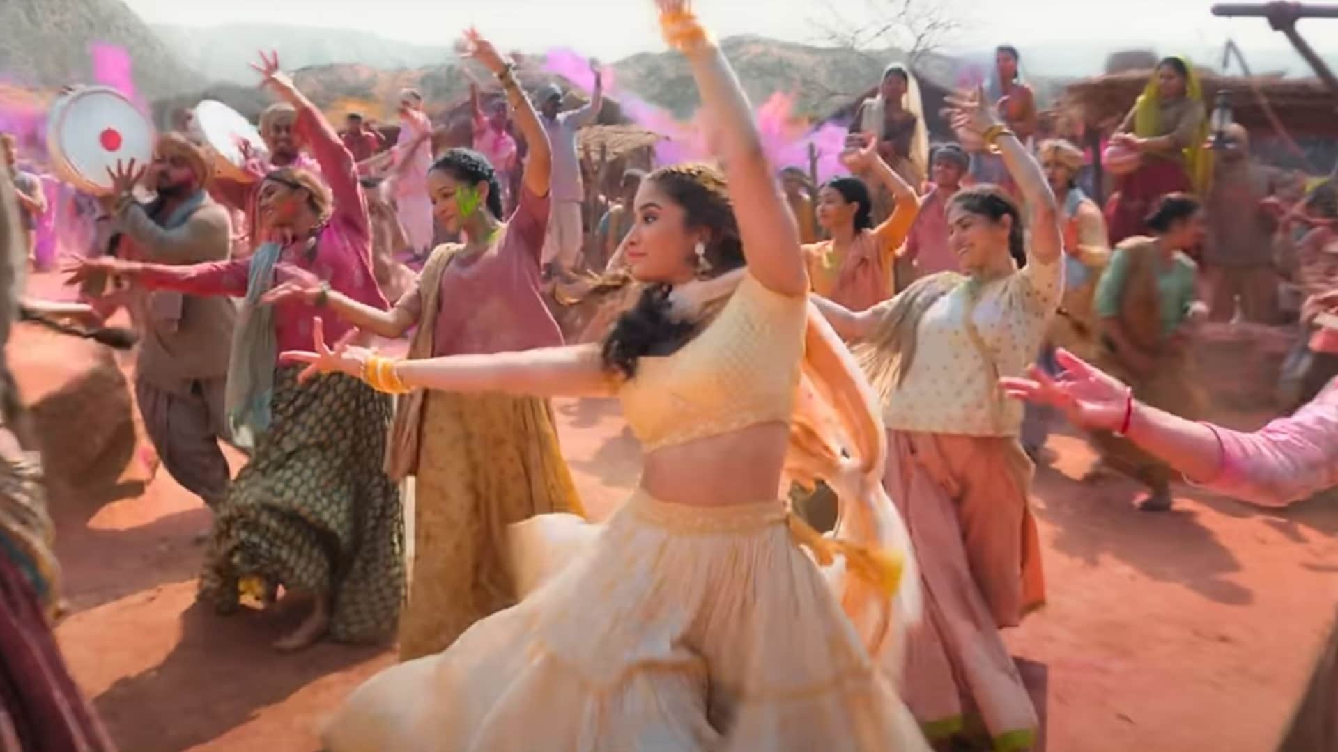 Ajay Devgn Shares Teaser Of Rasha Thadani Aaman Devgan Azaad First Song Birangay full song out Tommorrow