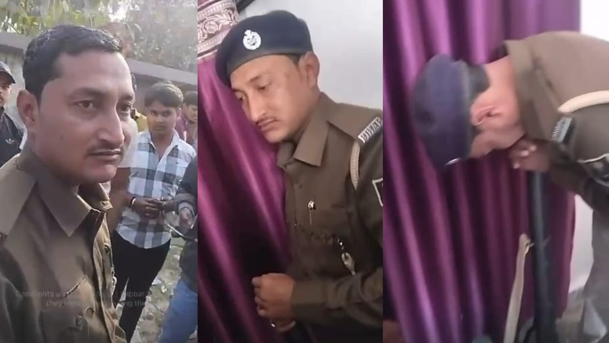 Bihar News : Liquor ban in Bihar Police arrested drunken home guard jawan in vaishali mahua block