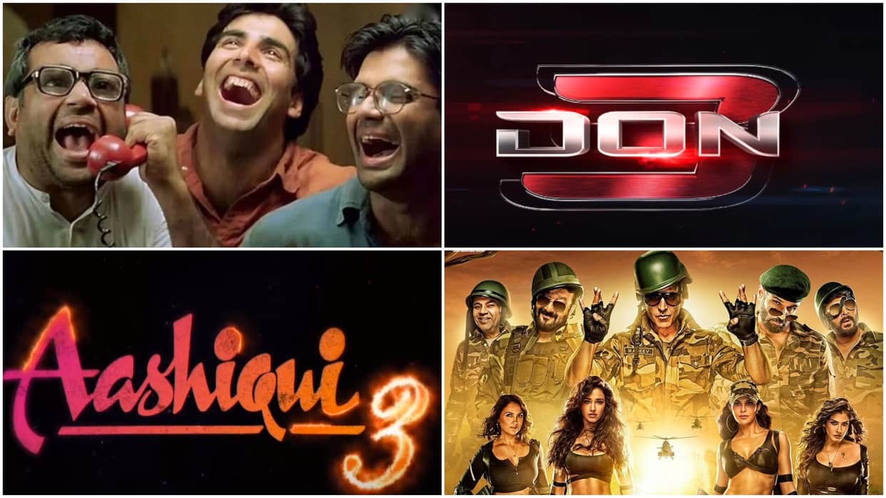 Upcoming Bollywood Sequel Movies Hera Pheri 3 Aashiqui 3 Don 3 Welcome 3 Housefull 5