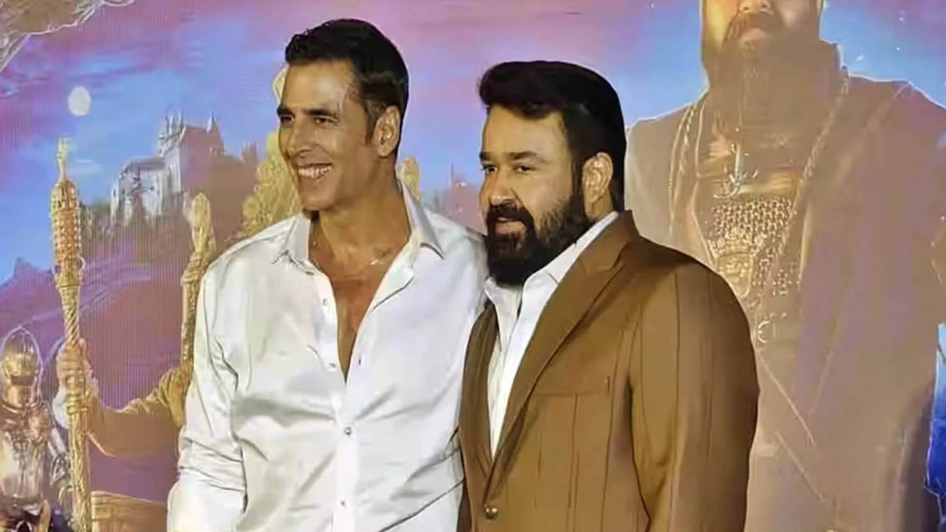 Barroz hindi trailer launch mohanlal akshay kumar shaan Jayantilal Gada Santosh Sivan pics viral