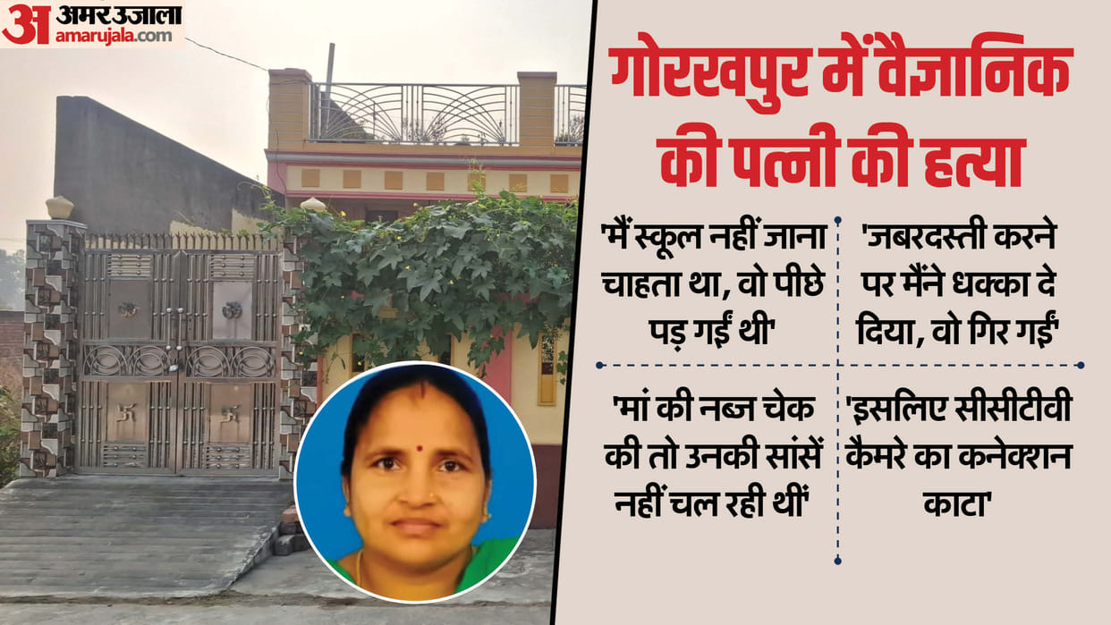 Gorakhpur Scientist’s Wife Murder Case Son Admits Killing Mother, Lived with Body for Days