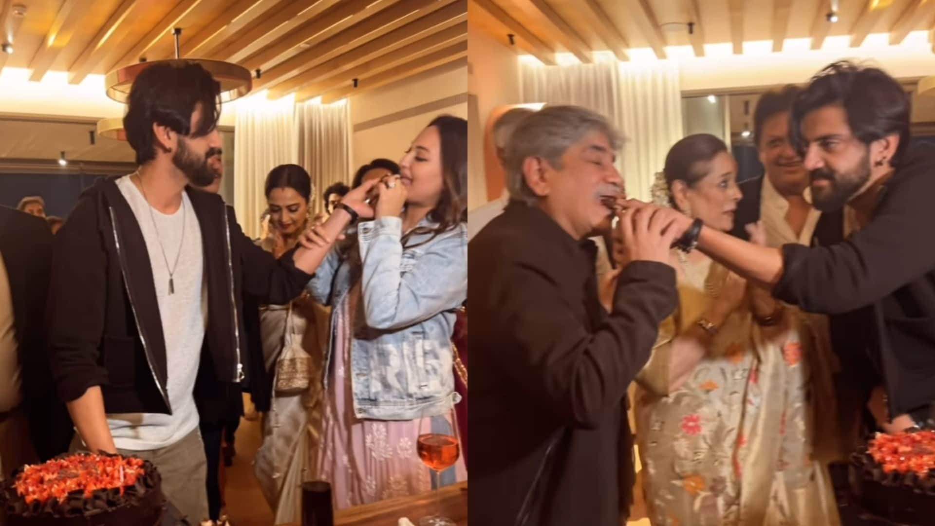 Zaheer Iqbal celebrates his Birthday with Sonakshi sinha and Family rekha also joins