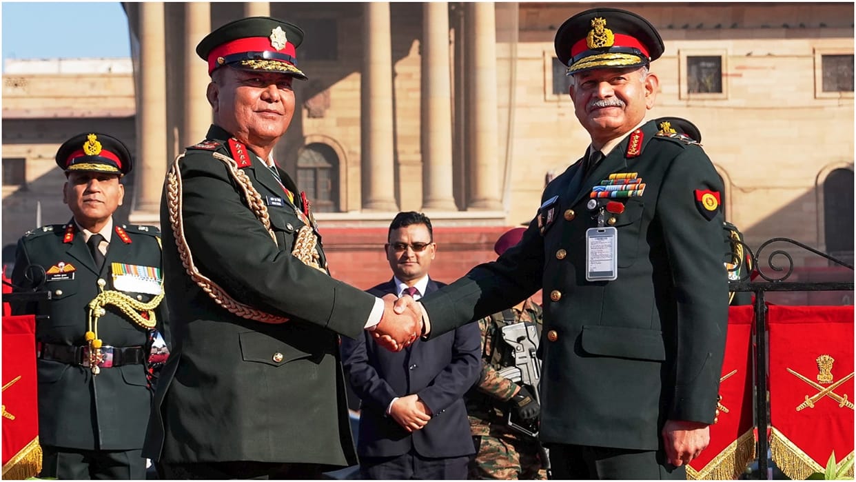 Nepal Army Chief Sigdel reaches India, talks with Indian Army Chief on bilateral defense cooperation