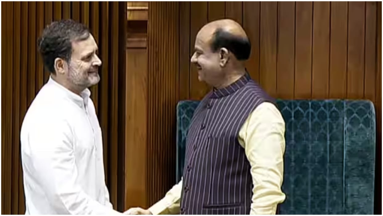 Rahul Gandhi meets Lok Sabha Speaker with request to expunge remarks against him ensure House functions news