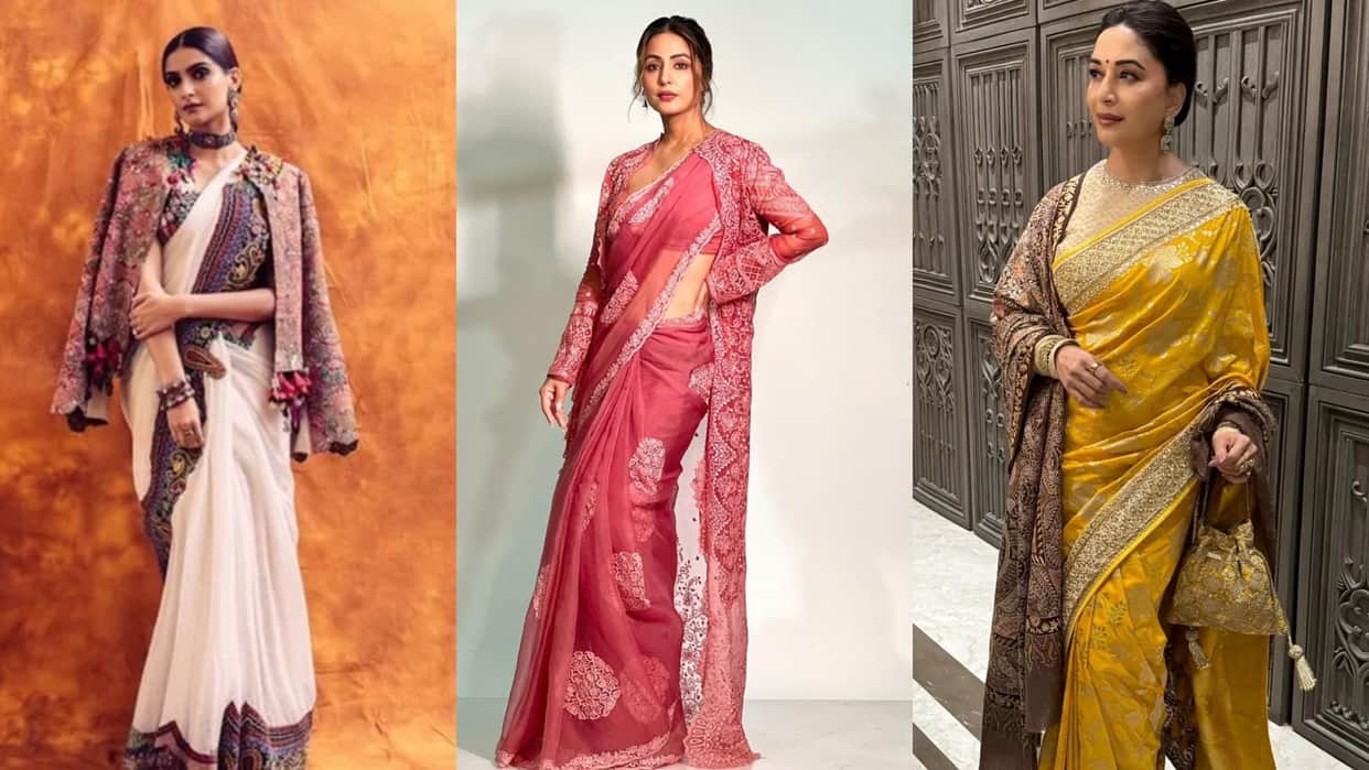 Saree Draping Tips how to wear saree in winter wedding