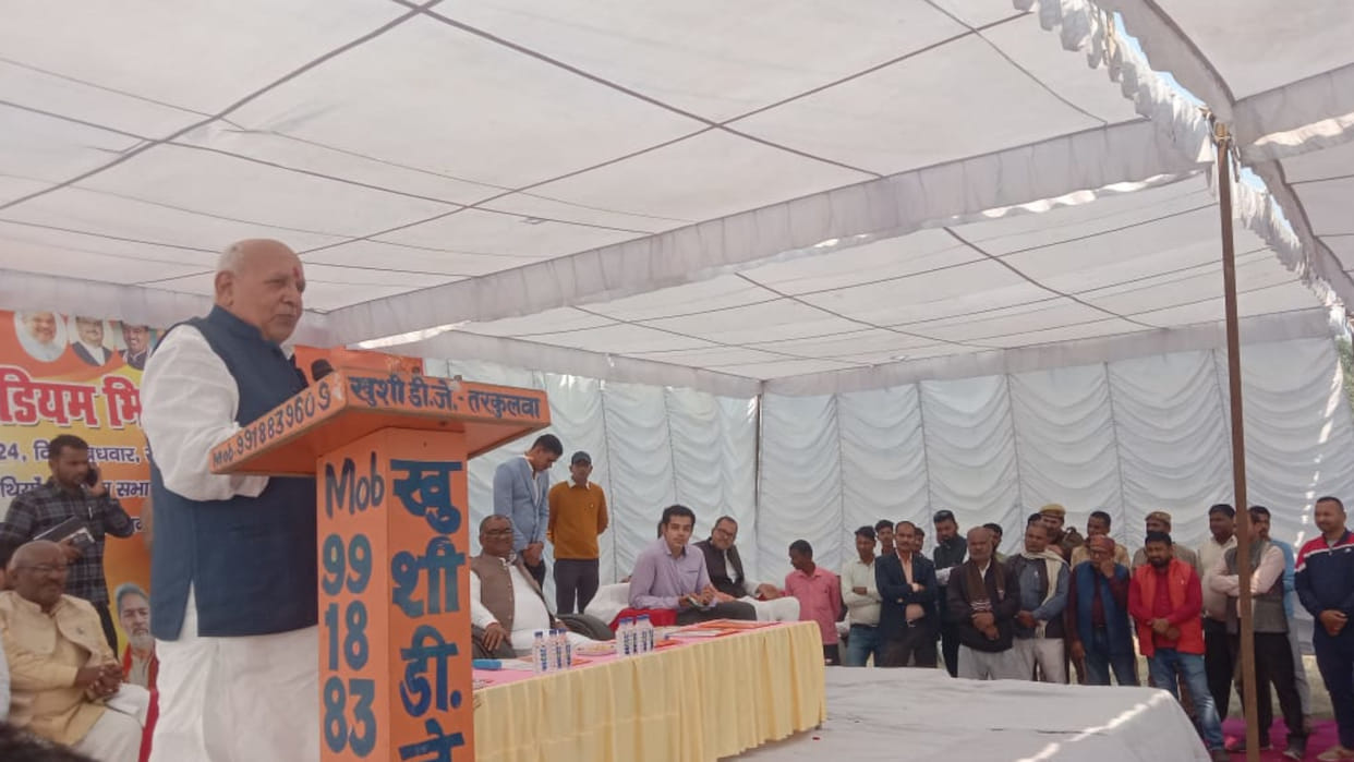 Sports and State Minister laid the foundation stone of rural stadium in Deoria