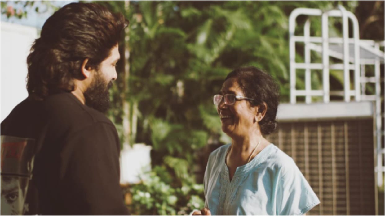 Pushpa 2 The Rule Actor Allu Arjun shares beautiful photo with his mother says What a beautiful morning