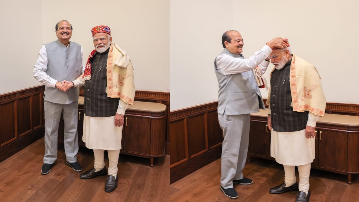 MP Harsh Mahajan met PM Modi, raised the demand to build a new NH connecting Chamba-Pangi, Kishtwar and Leh