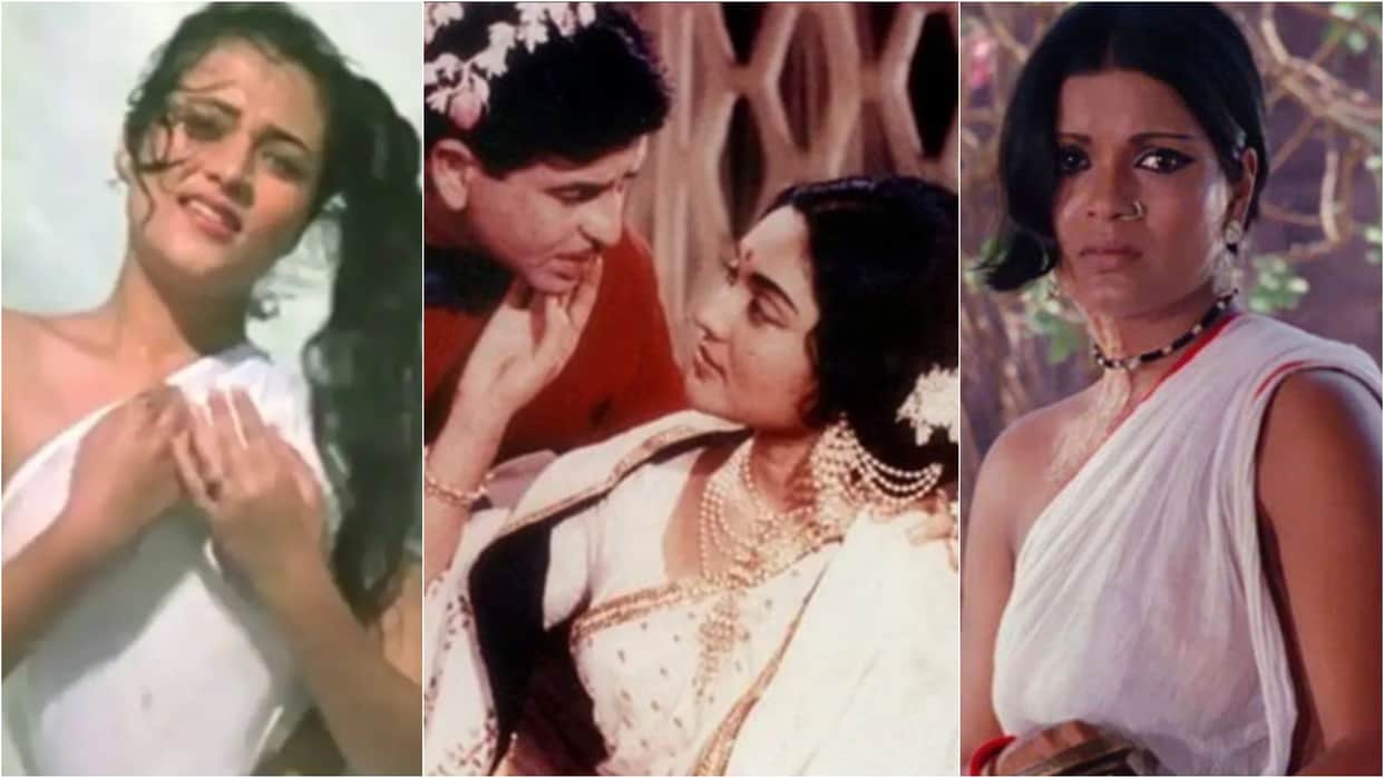 Raj Kapoor Movies Actress With White Saree Connection Krishna Deviyani Nargis Padmini Mandakini