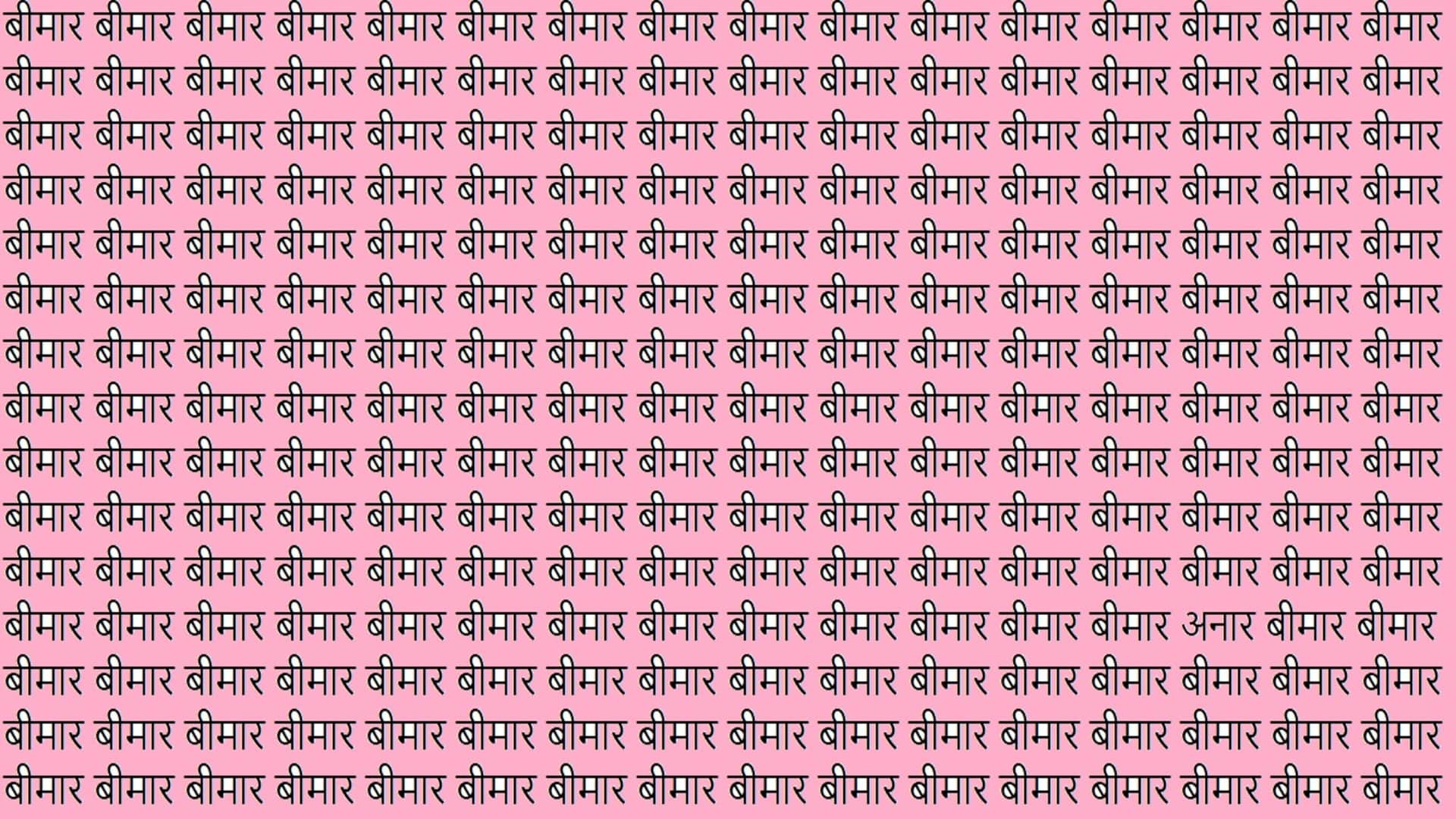 Optical Illusion IQ Test Can You Find Written Anar in Brain Test Image Within 9 Seconds