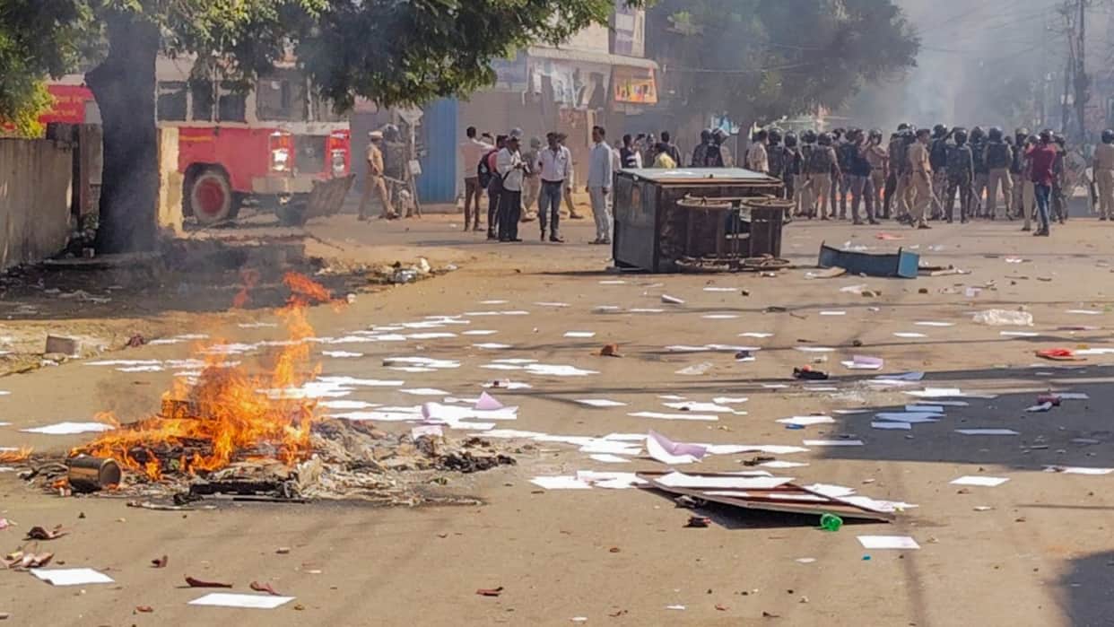 Several detained over Parbhani protests uneasy silence in city in Maharashtra news in hindi