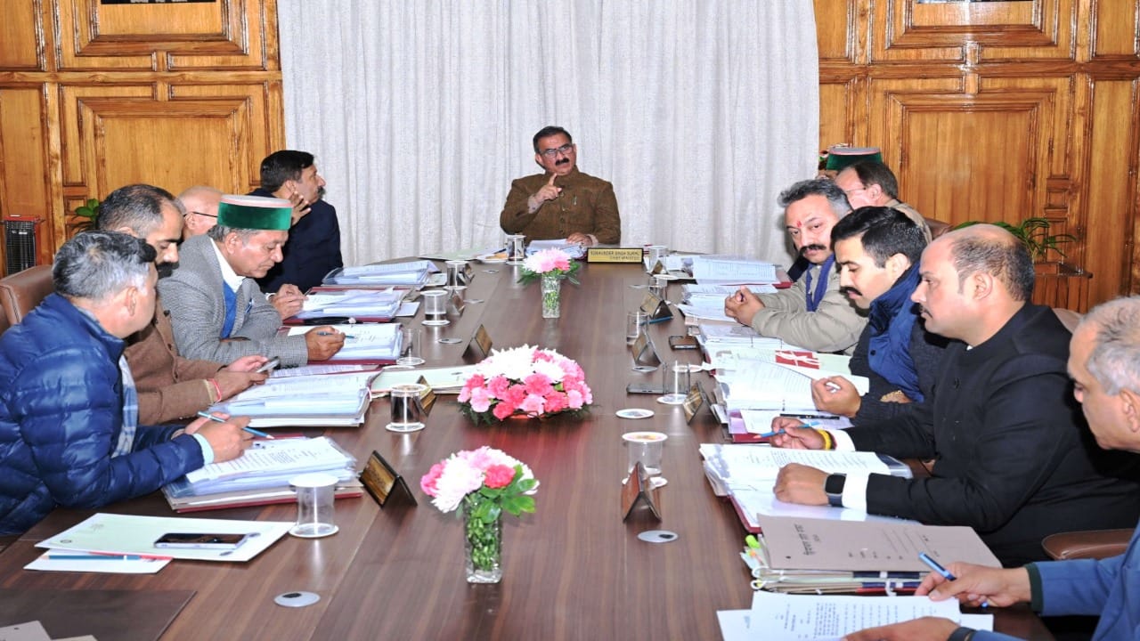 Himachal Cabinet meeting decisions live updates today, disaster affected compensation , guest teacher