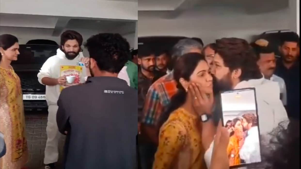Allu Arjun arrest Viral Video in Sandhya Theater woman death case while pushpa 2 the rule premier
