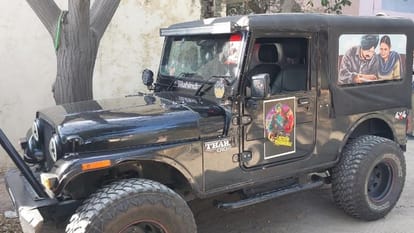 मानसा की अदालत में पेश की गई सिद्धू मूसेवाला की थार।