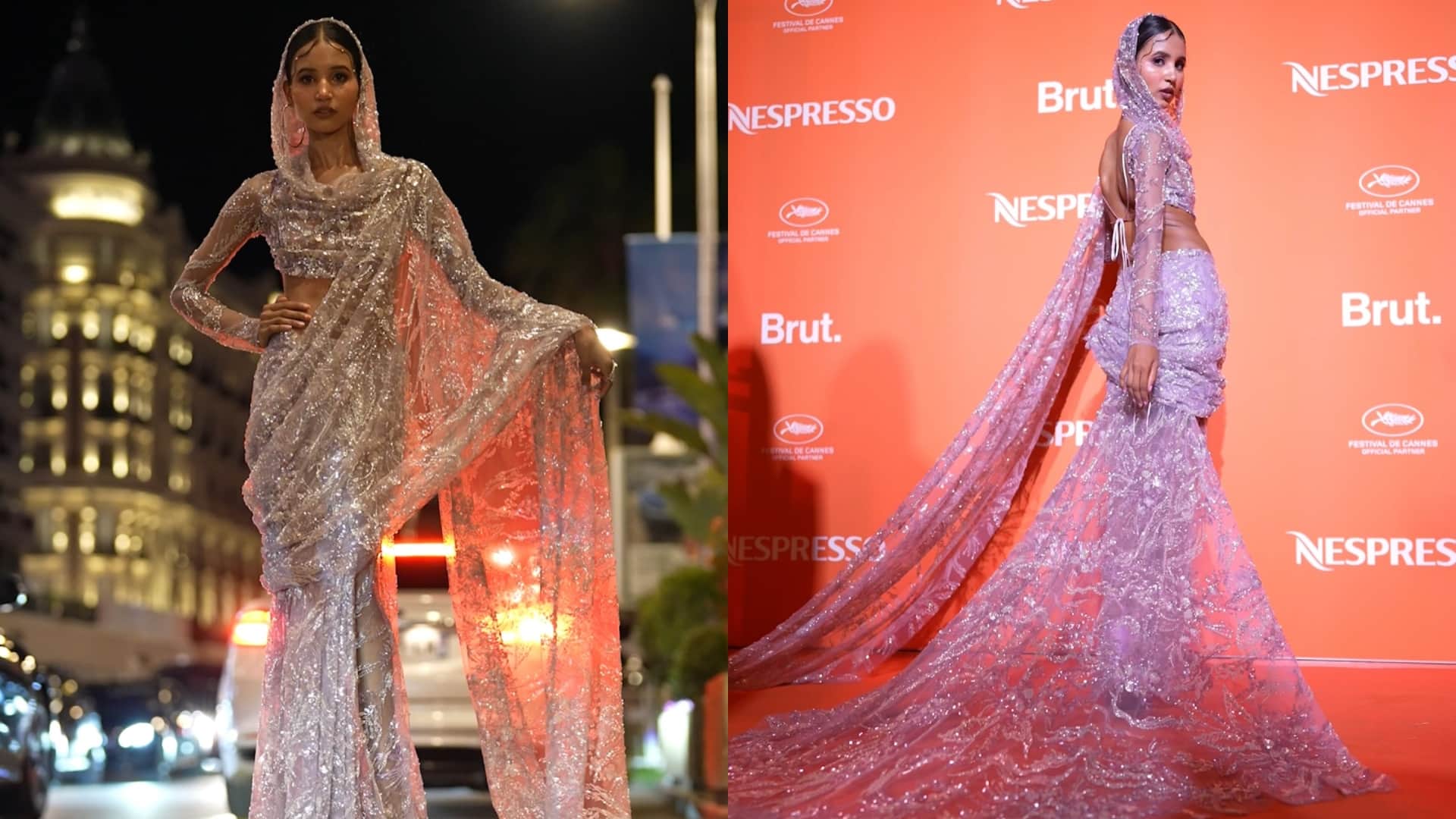 year ender 2024 fashion influencer nancy tyagi dress in cannes film festival photos