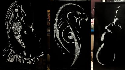 Mikhail Shattered Glass Artist come to Chandigarh special story see photos and video