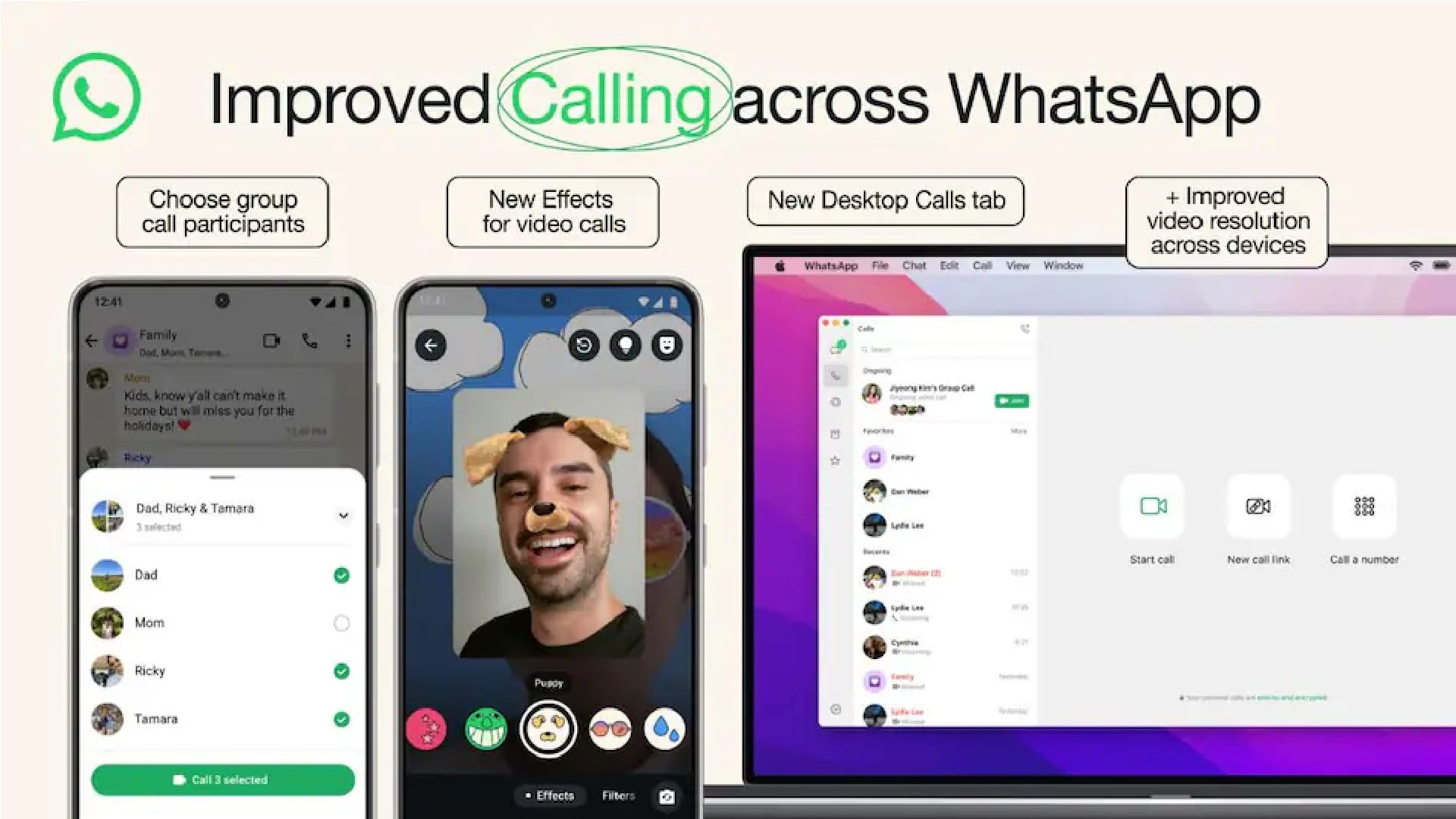 WhatsApp Rolls Out New Effects for Video Calls Group Calling Improvements details in hindi