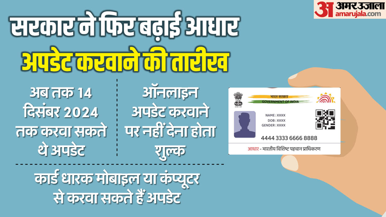 Aadhaar Card Update Deadline Extended Know Last Date to Update Aadhaar Online for Free Full Process