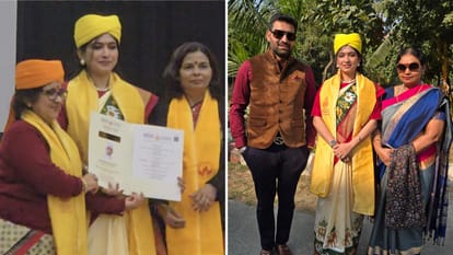 BHU convocation Seventh gold medal same house three sons of farmer daughter-in-law increased honor