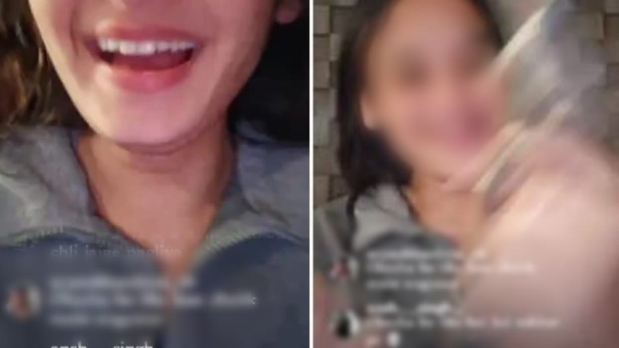 model girl live on Instagram then she made such a mistake