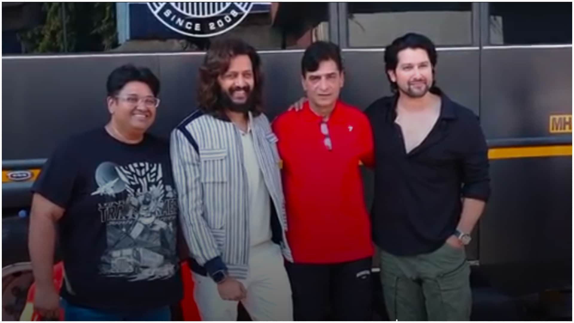 Masti 4 grand launch of film muhurat jeetendra kumar riteish deshmukh aftab shivdasani milap zaveri indra kuma