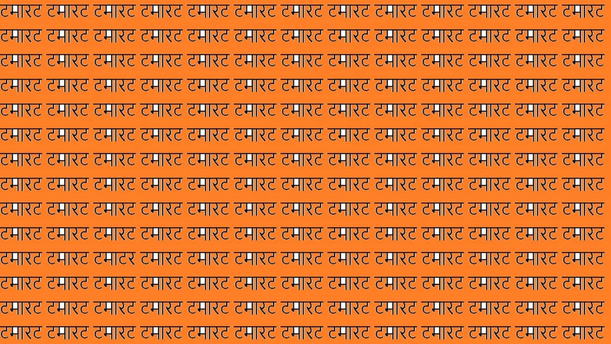 optical illusion iq test brain test where is written write tamatar in this image can you find in 17 seconds