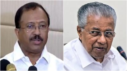 पूर्व केंद्रीय मंत्री वी मुरलीधरन और केरल के सीएम पिनाराई विजयन।
