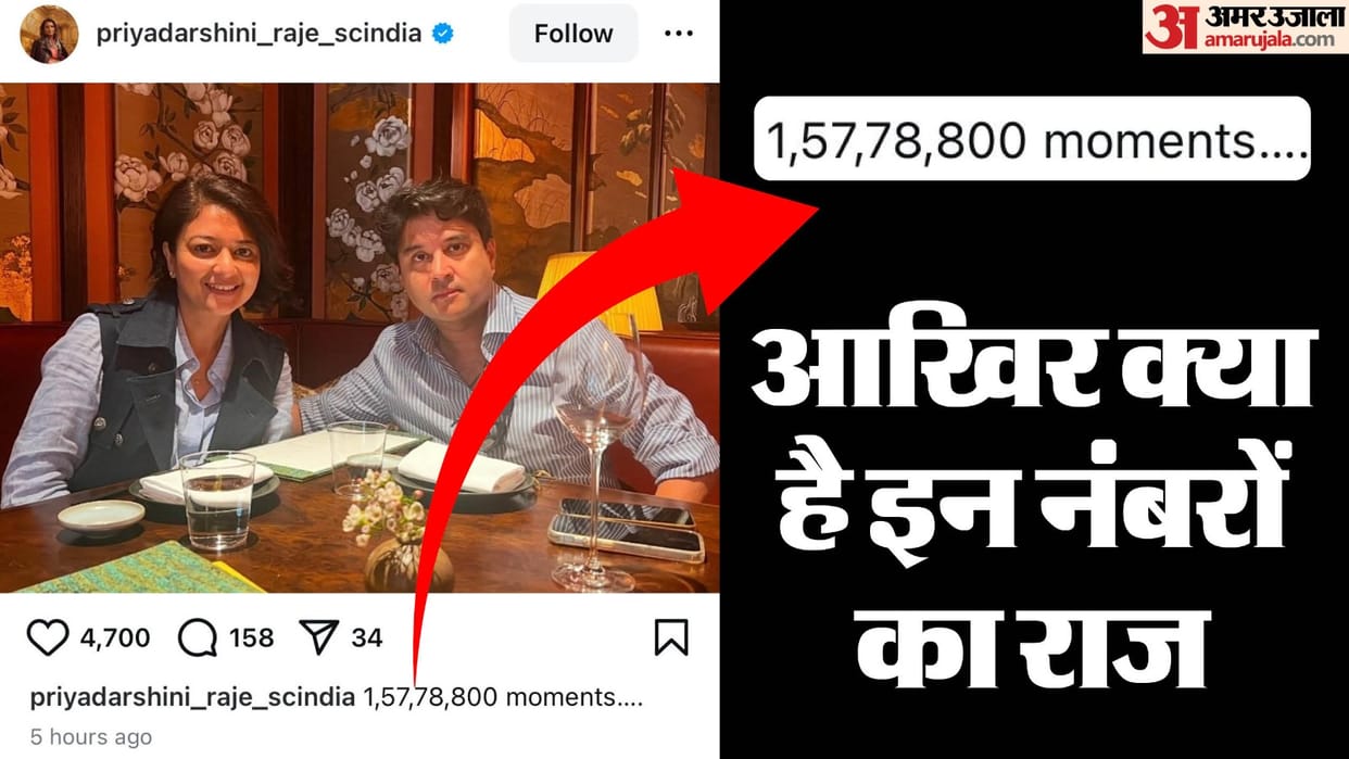 MP News: Why did wife Priyadarshini write 1,57,78,800 moments for Scindia, know the maths of these numbers