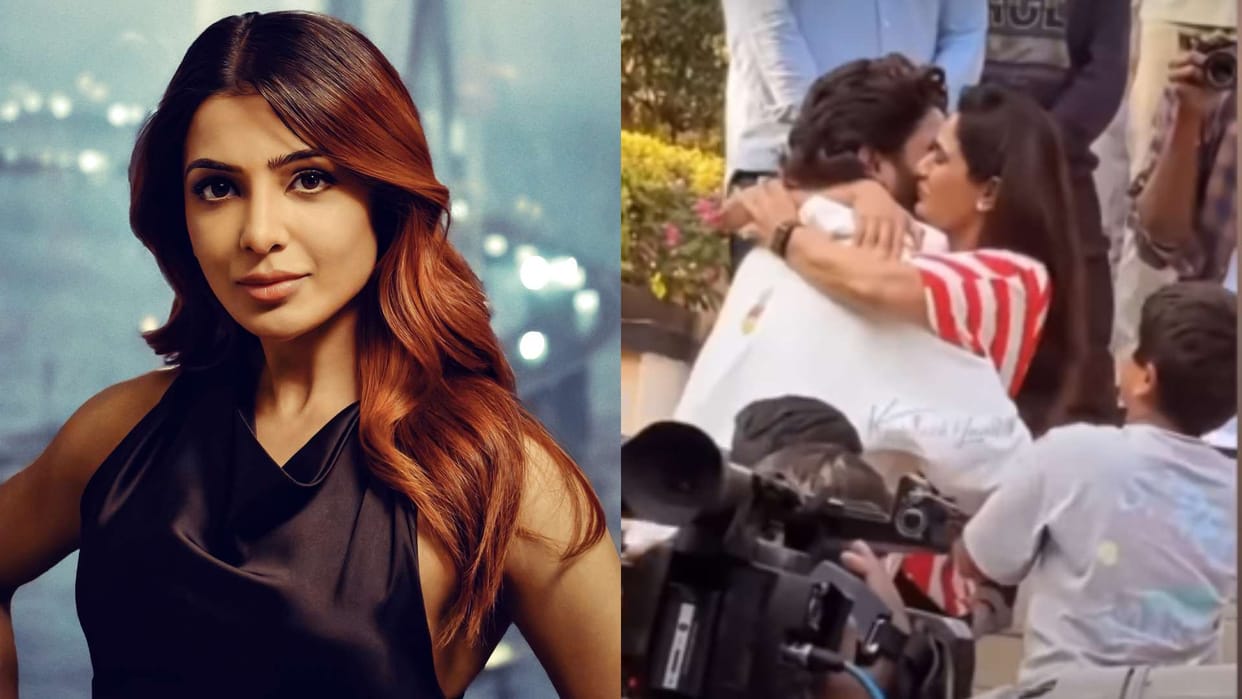 Samantha Ruth prabhu shed tears after seeing Allu Arjun hugging his wife Sneha video viral on social media