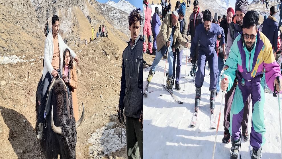 Thousands of tourists reached Koksar on the weekend before Christmas, Shimla was also crowded